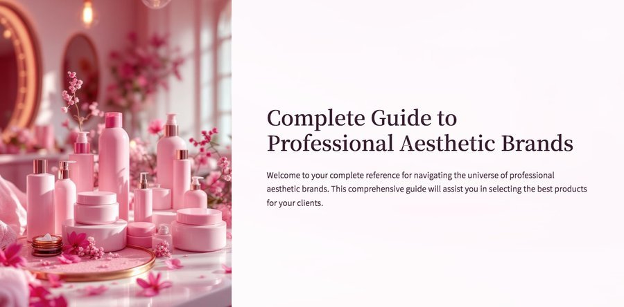Bonus 2 — professional aesthetic brands guide